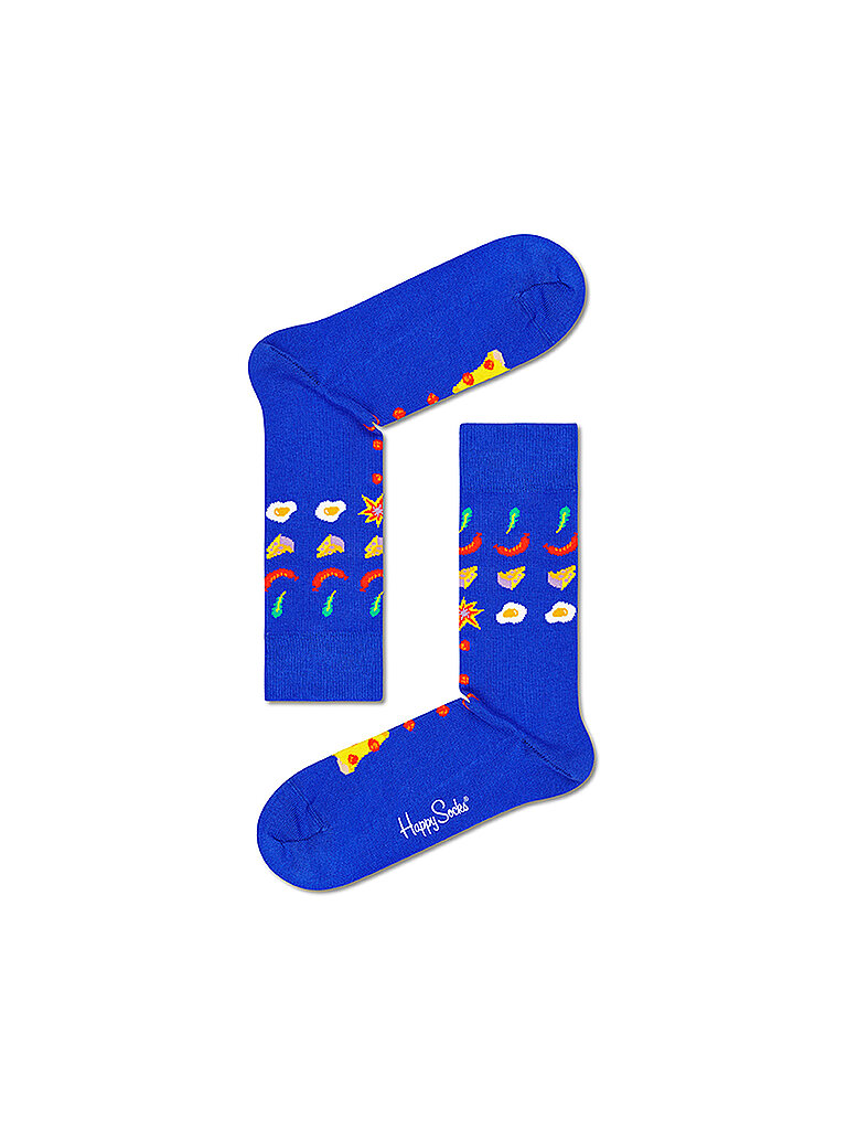 HAPPY SOCKS Herren Socken PIZZA INVADERS 41-46 medium blue blau